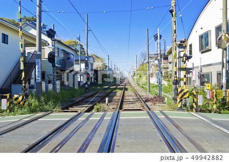 【東京都】世田谷線　宮の坂駅の踏切 49942882