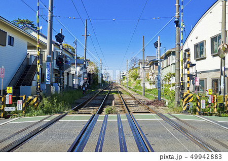 【東京都】世田谷線　宮の坂駅の踏切 49942883