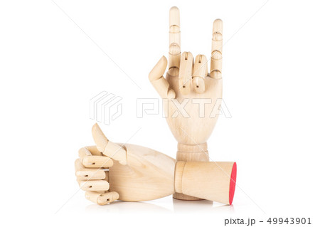 Deaf sign language isolated on white Deaf sign language isolated on white 49943901