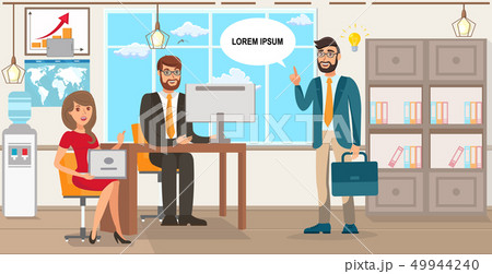 Startup Proposition, Business Idea Illustration Startup Proposition, Business Idea Illustration 49944240
