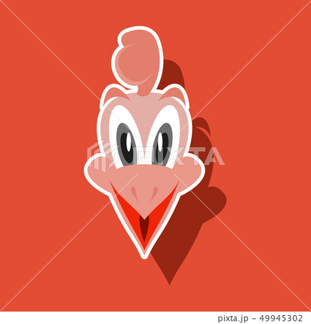 realistic paper sticker on theme funny animal chick realistic paper sticker on theme funny animal chick 49945302