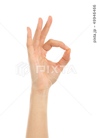 Woman hand in ok Woman hand in ok 49946466