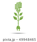 green eco energy concept, plant growing  49948465