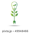 green eco energy concept, plant growing  49948466