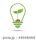 green eco energy concept, plant growing  49948468