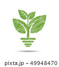 green eco energy concept, plant growing  49948470