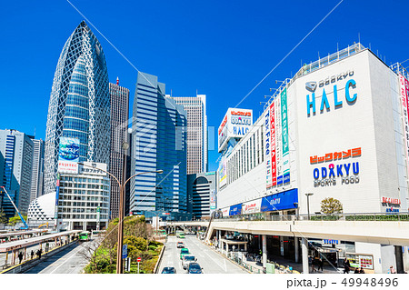 東京 新宿駅 西口 駅前風景 東京 新宿駅 西口 駅前風景 49948496