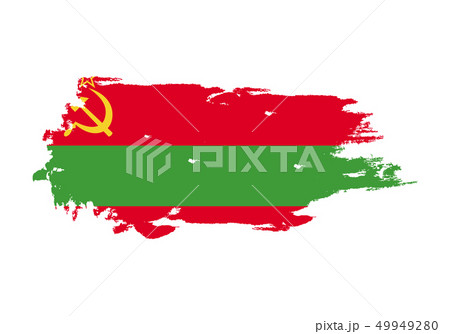 Grunge brush stroke with Transnistria national Grunge brush stroke with Transnistria national 49949280