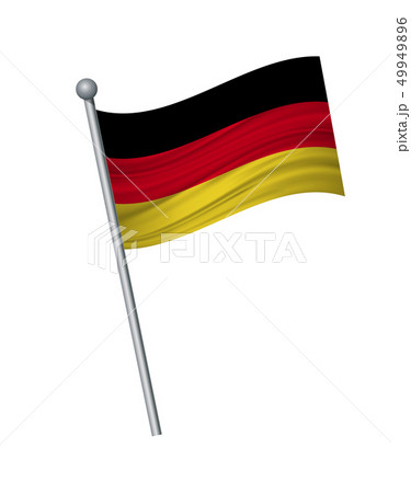 waving of flag on flagpole, Official colors and waving of flag on flagpole, Official colors and 49949896