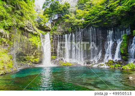 静岡県】白糸の滝のイラスト素材 [49950513] - PIXTA