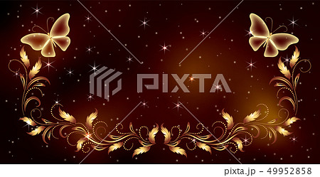 Stellar space background with magical butterflies Stellar space background with magical butterflies 49952858