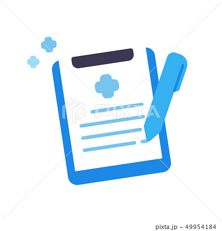 Healthcare and Medical clipboard with pen icon 49954184