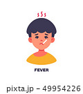 Boy has a fever icon avatar illustration 49954226