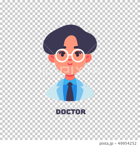 Doctor icon avatar flat style 49954252