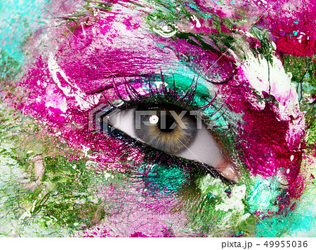 Beauty makeup. Beauty woman. Spa cosmetics makeup Beauty makeup. Beauty woman. Spa cosmetics makeup 49955036