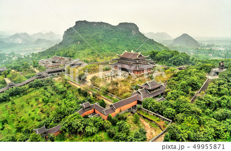 Landscape of the Bai Dinh temple complex at Trang An, Vietnam Landscape of the Bai Dinh temple complex at Trang An, Vietnam 49955871
