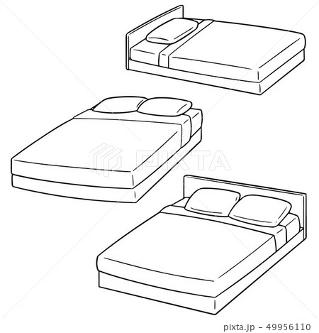 vector set of bed vector set of bed 49956110