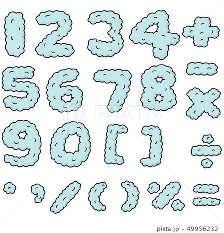 vector set of number 49956232
