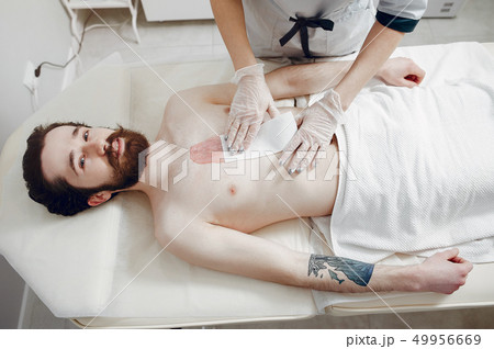 Handsome man in a beauty salon 49956669