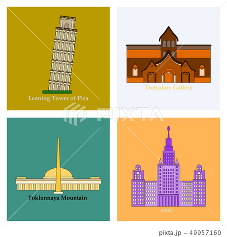 famous place and monument around the world. 49957160