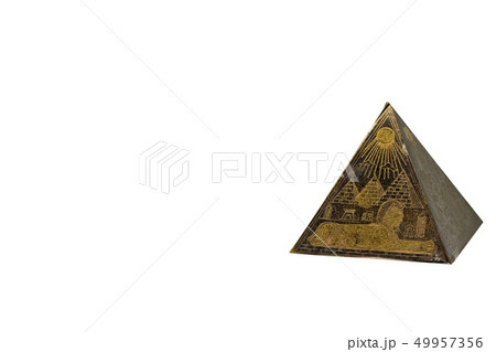 Figurine of egyptian pyramid Figurine of egyptian pyramid 49957356