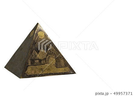 Figurine of egyptian pyramid Figurine of egyptian pyramid 49957371