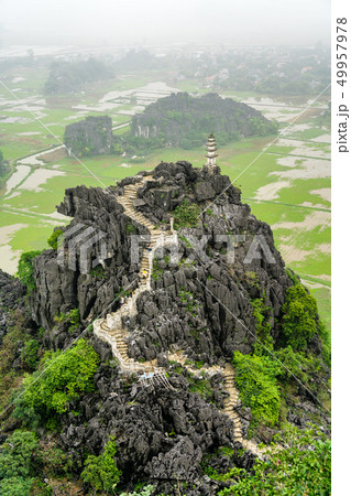 Hang Mua viewpoint at Trang An, Vietnam Hang Mua viewpoint at Trang An, Vietnam 49957978