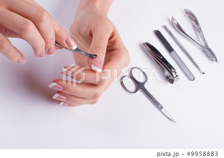 Removing cuticle. Manicure set. 49958883