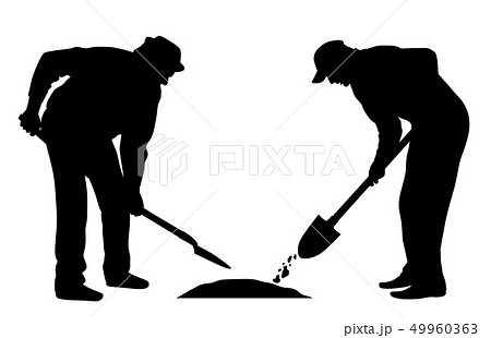 Workers with shovel 49960363