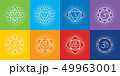 Set of chakras of human body, Ayurveda 49963001