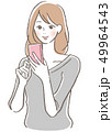 携帯電話　女性 49964543