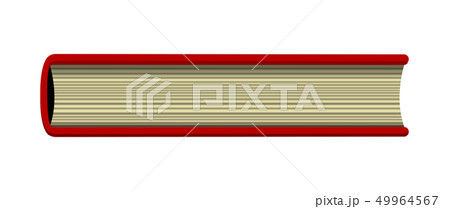 本・書籍　（閉じている)　下から見た　イラスト 49964567