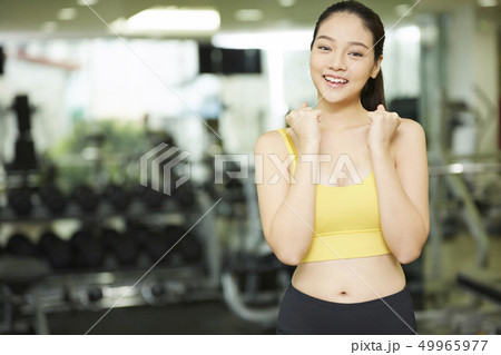 女性　スポーツウェア 49965977