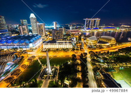 Beautiful architecture building exterior of singapore city 49967884