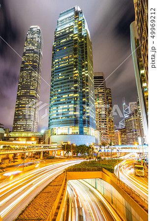 Beautiful architecture building exterior cityscape of hong kong city skyline Beautiful architecture building exterior cityscape of hong kong city skyline 49969212