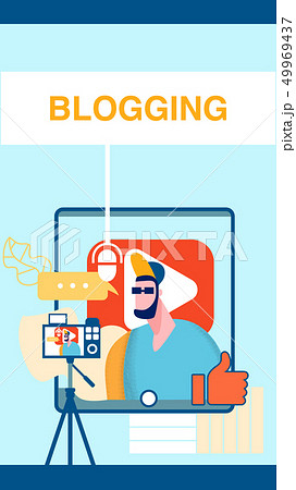 Internet Video Blog Web Banner, Flyer Template Internet Video Blog Web Banner, Flyer Template 49969437