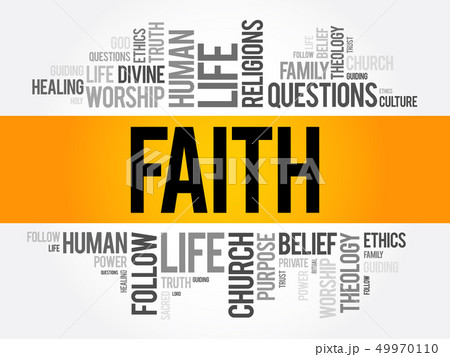 Faith word cloud collage 49970110