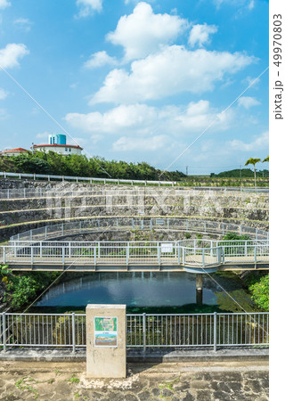 地下ダム資料館の水位観測所風景 49970803