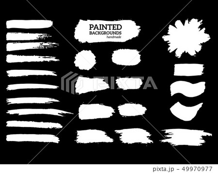 Painted grunge stripes set. Painted grunge stripes set. 49970977