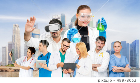 Medical and healthcare doctor people group. Medical and healthcare doctor people group. 49973052