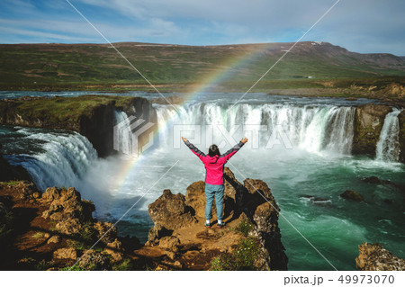 The Godafoss waterfall in north Iceland. The Godafoss waterfall in north Iceland. 49973070