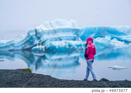 Travel in Jokulsarlon glacial lagoon in Iceland. Travel in Jokulsarlon glacial lagoon in Iceland. 49973077