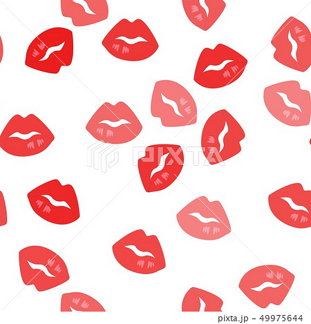 Red lips, Seamless Wallpaper pattern.  49975644
