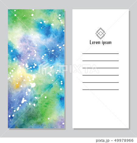 Art of watercolor stains of paint on watercolor paper 49978966