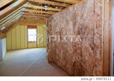 wall of an apartment building, covered with 49979111