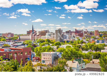 Portland, Maine, USA downtown skyline 49982820