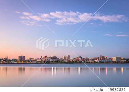 Portland, Maine, USA downtown skyline from Back Portland, Maine, USA downtown skyline from Back 49982825
