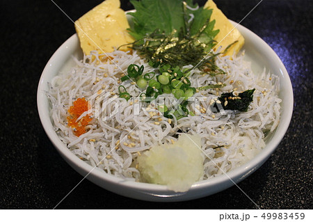 ・・ ・・・・・ しらすどんぶり ・・・・・ ・・ 49983459