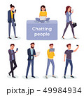 Chatting people using different gadgets 49984934