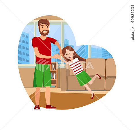 Happy Father Day Flat Vector Isolated Illustration Happy Father Day Flat Vector Isolated Illustration 49985231